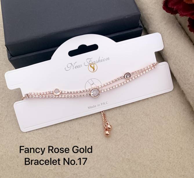 14 Designer Rose Gold Bracelets Wholesale Shop In Surat
